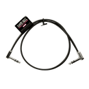 Ernie Ball Flat Ribbon Stereo Patch Cable 24in Black Single