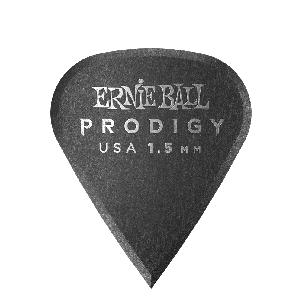 Ernie Ball 1.5MM Black Sharp Prodigy Picks 6-Pack