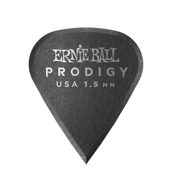 Ernie Ball 1.5MM Black Sharp Prodigy Picks 6-Pack