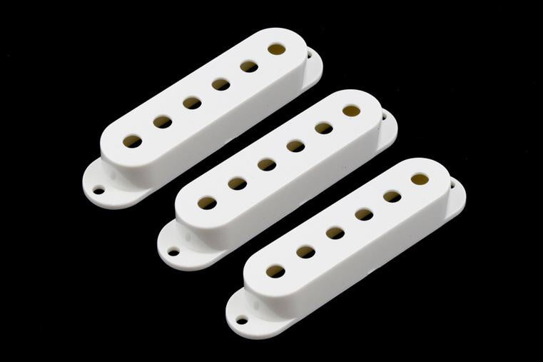 PC-0406-025 Set of 3 Plastic Pickup Covers For Stratocaster - White