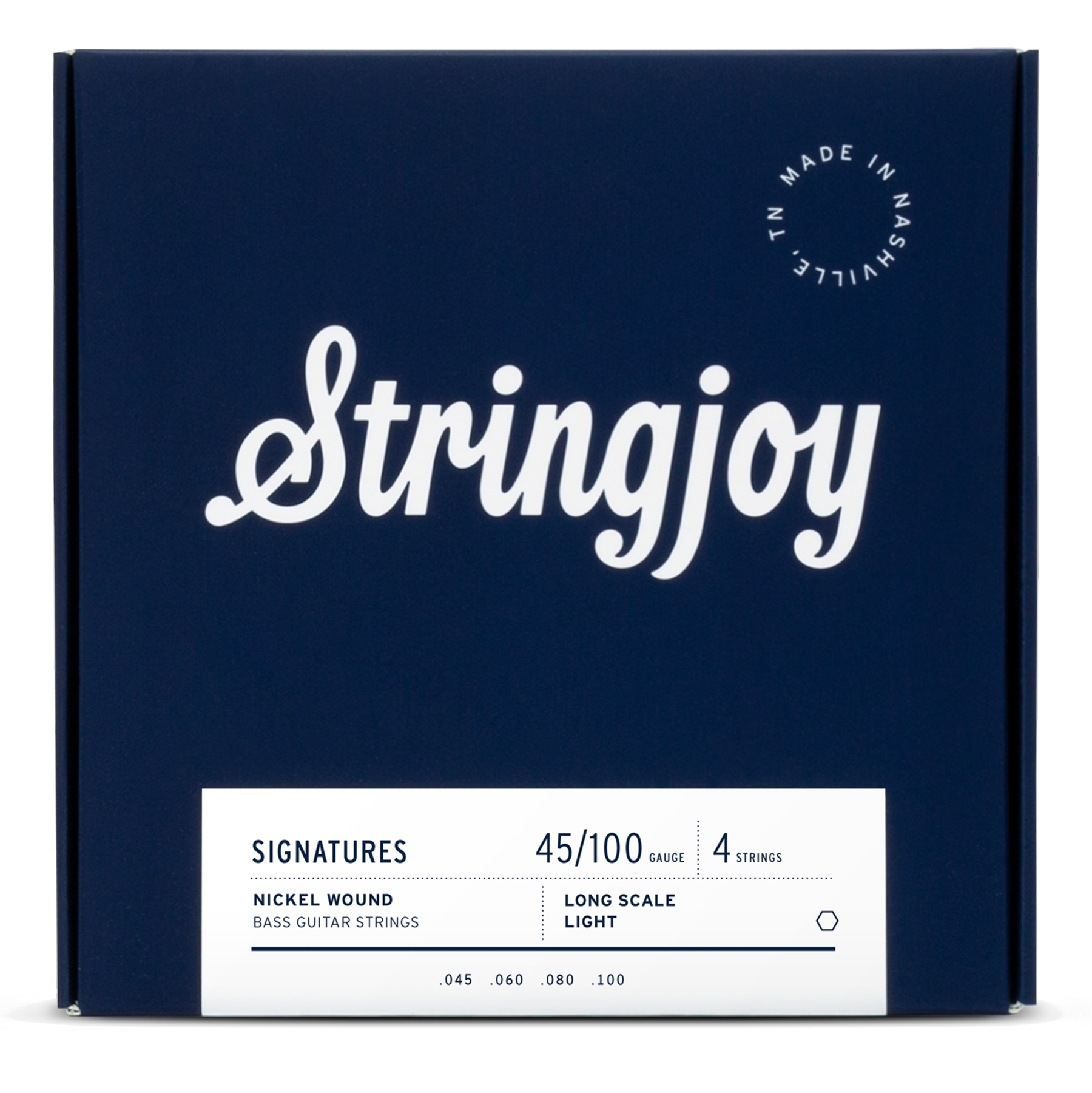 Stringjoy Signatures Light Gauge (45-100) 4 String Nickel Wound Bass Guitar Strings