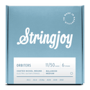 Stringjoy Orbiters  Balanced Medium Gauge 11-50 Coated Nickel Wound Electric Guitar Strings