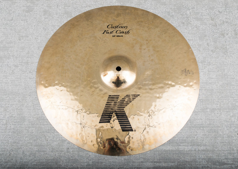 Used Zildjian 16" K Custom Fast Crash Cymbal