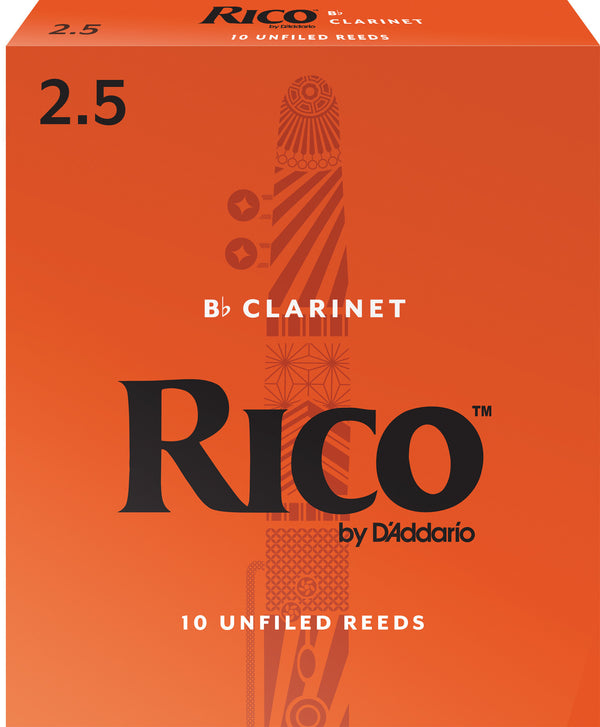 Rico Bb Clarinet reeds #2.5 10-pack
