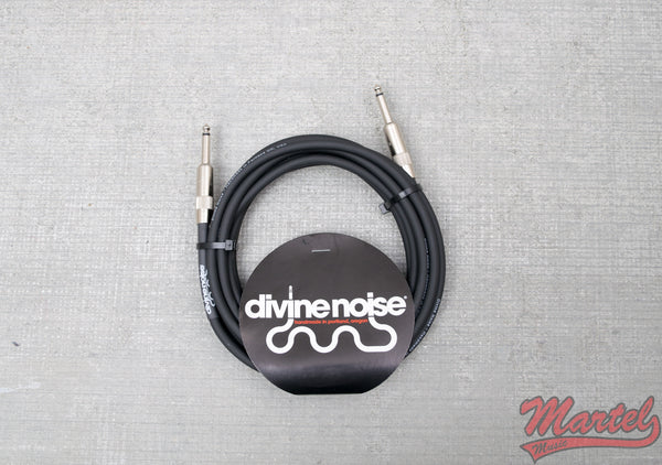 Divine Noise 15ft Black Cable Straight Ends