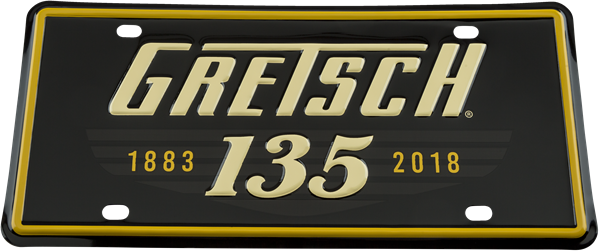 Gretsch® 135th Anniversary License Plate