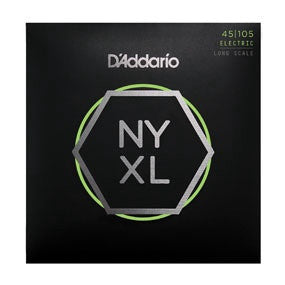 D'Addario NYXL45105, Set Long Scale, Light Top / Med Bottom, 45-105