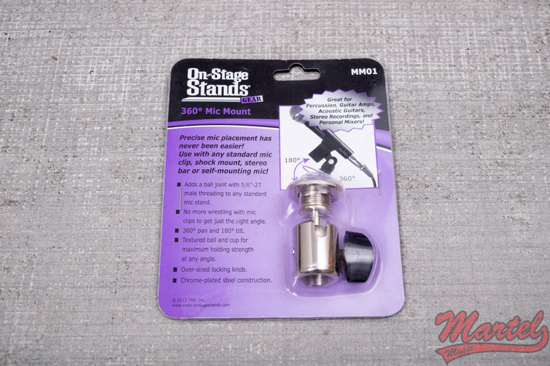 On Stage MM01 Ball Joint Mic Stand Adapter