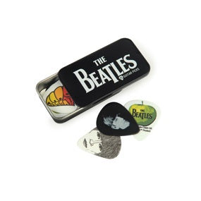 Beatles Signature Guitar Pick Tins, Logo, 15 picks, Medium
