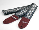Couch Midnight Blue & Maroon Tab Hippie Weave Guitar Strap
