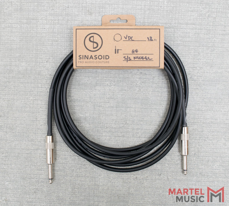 Sinasoid Van  Damme Classic XKE Instrument Cable 12FT S/R - Black
