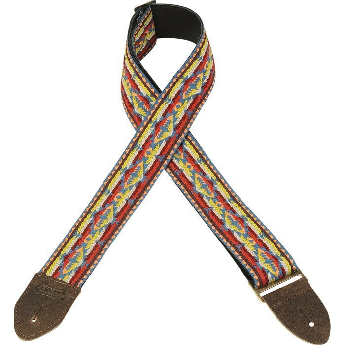 Levy's 2" Vintage Hootenanny Jacquard Weave Guitar Strap M8HTV-22