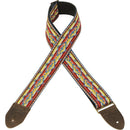 Levy's 2" Vintage Hootenanny Jacquard Weave Guitar Strap M8HTV-22