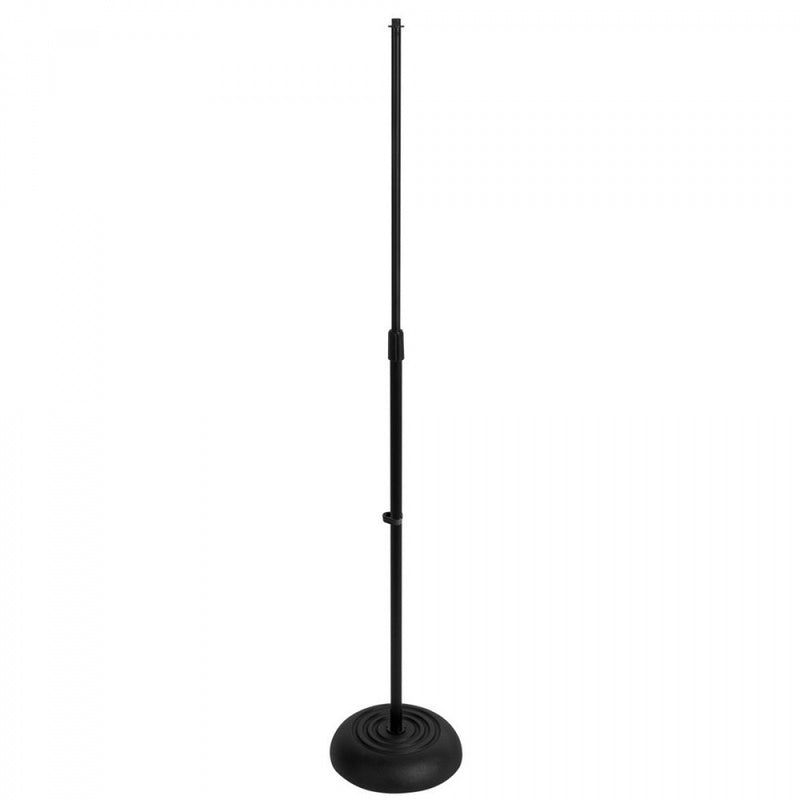 On Stage Round Base Mic Stand, Black