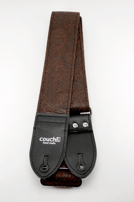 Couch Dark Brown Western Guitar Strap