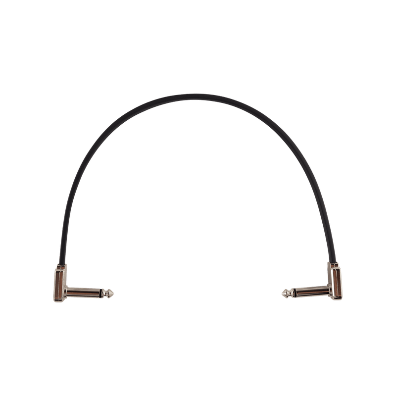 Ernie Ball 12" Single Flat Ribbon Patch Cable Black