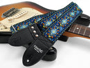Couch Electric Blue Hendrix Style Hippy Weave Guitar Strap