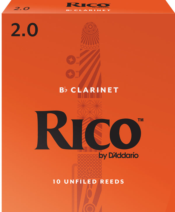 Rico Bb Clarinet Reeds #2 10-pack Reeds
