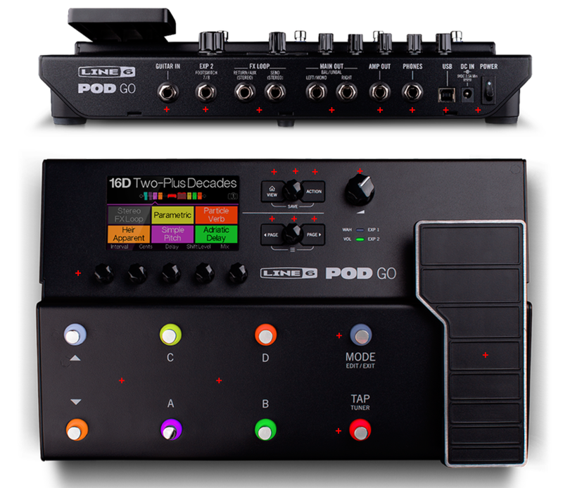 Line 6 POD Go - Guitar Effects Processor Pedalboard Line 6 POD Go - Guitar Effects Processor Pedalboard