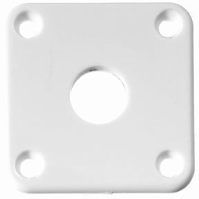 Gotoh Jack Plate for Les Paul , White (Plastic)