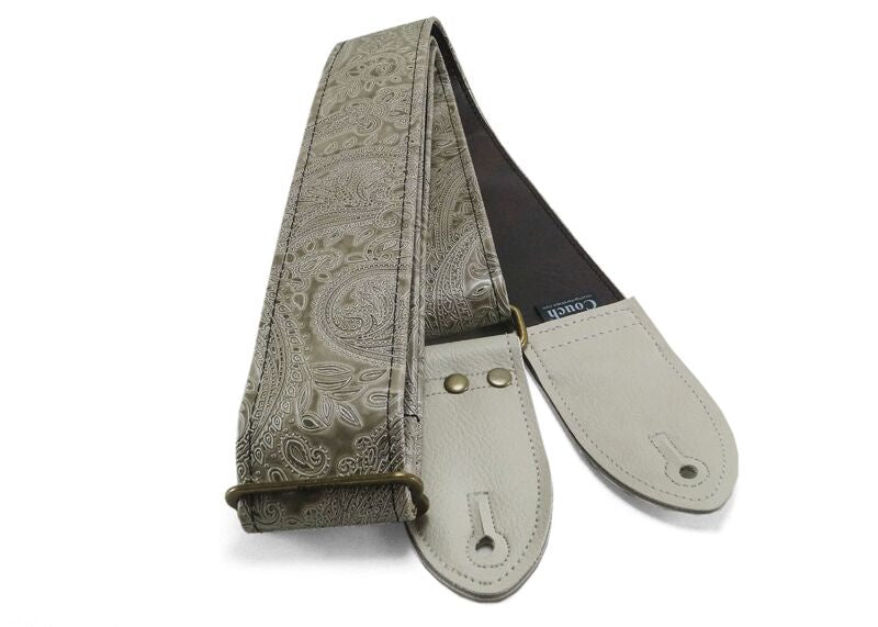 Couch Paisley Ivory Guitar Strap w/ Aged Bronze Hardware
