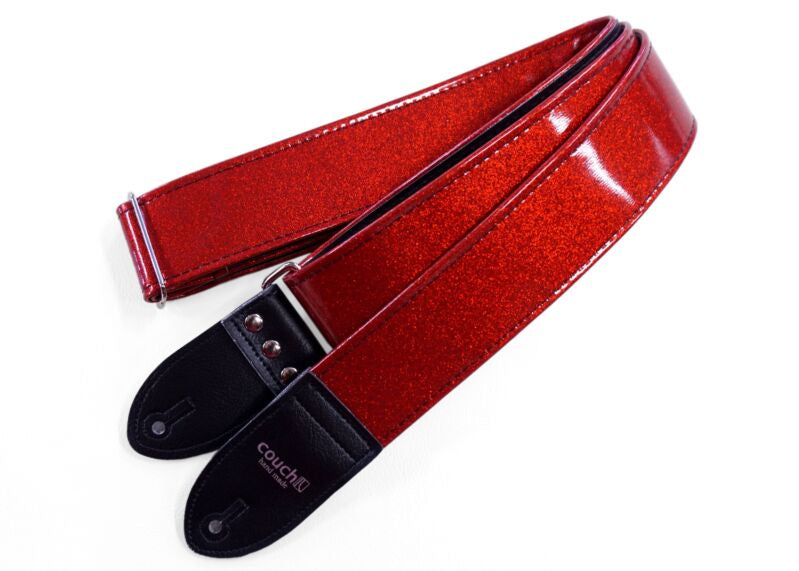 Couch Red Sparkle Guitar Strap